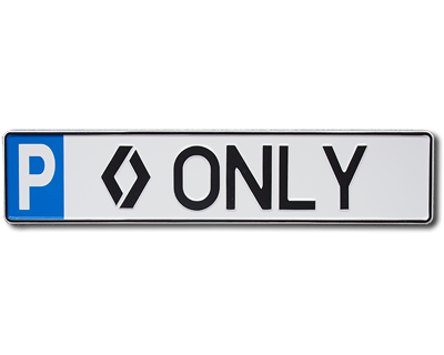 Parking Plate Renault Only